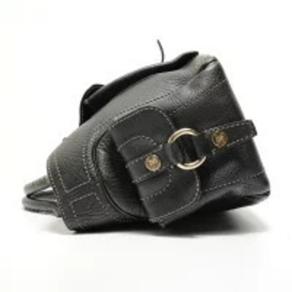 Celine Leather Triomphe Boogie Bag Handbag Black
